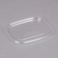 Dart C12DLR ClearPac Clear Snap-On Flat Lid for 8, 12, and 16 oz. Plastic Containers - 1008/Case