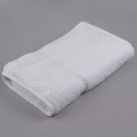 Oxford Gold Cam 27 inch x 54 inch 86/14 Cotton Polyester Blend Bath Towel with Cam Border 13.5 lb. - 36/Case