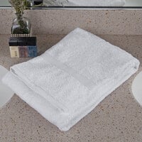 Oxford Regale 27 inch x 54 inch 100% Cotton Bath Towel with Dobby Border 15 lb. - 12/Pack