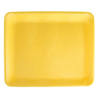 CKF 87921 (#9L) Yellow Foam Meat Tray 11 3/4 inch x 9 3/4 inch x 1/2 inch - 100/Pack