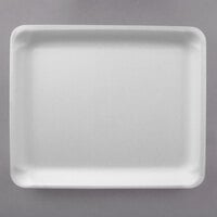CKF 88149 (#9L) White Foam Meat Tray 11 3/4 inch x 9 3/4 inch x 1/2 inch - 200/Case