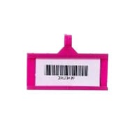 Metro QB03LHPK qwikSIGHT 3 inch x 1 1/4 inch Pink Label Holder - 50/Pack