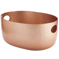 American Metalcraft ATHC14 Copper Hammered Aluminum Beverage Tub - 19 inch x 14 inch x 8 1/4 inch