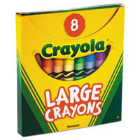 Crayola 520080 Assorted 8 Large Size Crayon Tuck Box