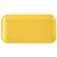 CKF 87917 (#17S) Yellow Foam Meat Tray 8 1/4 inch x 4 1/2 inch x 1/2 inch - 1000/Case