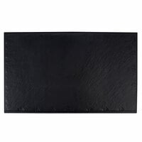 Tablecraft MGD2112 Frostone 21" x 12 7/8" x 1 1/8" Rectangular Faux Slate Melamine Display Tray