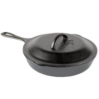 Lodge L6SK3 9 inch Pre-Seasoned Cast Iron Skillet with Cover