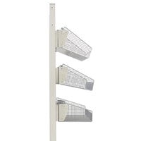 Metro QB136-M7A qwikSIGHT Single Sided Seven-Level Basket Supply Mobile Adder Unit - 21 1/2 inch x 36 1/2 inch x 79 1/2 inch