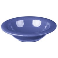 Carlisle 3304214 Sierrus 4.5 oz. 4 3/4 inch Ocean Blue Rimmed Melamine Fruit Bowl - 48/Case