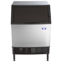 Manitowoc UDF0240A NEO 26 inch Air Cooled Undercounter Dice Cube Ice Machine with 90 lb. Bin - 115V, 220 lb.
