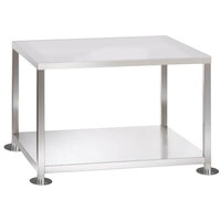 Alto-Shaam 5014737 Stainless Steel Equipment Stand with Undershelf - 31 5/8 inch x 22 5/16 inch x 15 1/4 inch