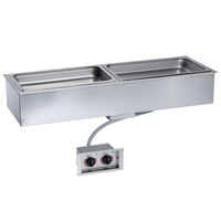 Alto-Shaam 200-HWILF/D4 2 Pan Drop-In Hot Food Well with Large Flange - 4 inch Deep Pans, 208-240V