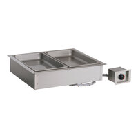 Alto-Shaam 200-HWILF/D4 2 Pan Drop-In Hot Food Well with Large Flange - 4" Deep Pans, 208-240V