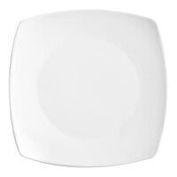 Acopa 8 3/4" Bright White Square Porcelain Coupe Plate - 24/Case