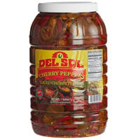 Del Sol 1 Gallon Sliced Cherry Peppers - 4/Case