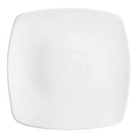 Acopa 10 1/4" Bright White Square Porcelain Coupe Plate - 12/Case