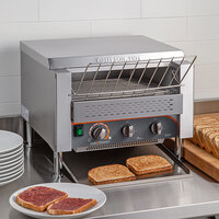 AvaToast T3600B Commercial 14 1/2 inch Wide Conveyor Toaster with 3 inch Opening - 208V, 3600W, 1200 Slices per Hour