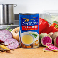 Sweet Sue 49.5 oz. Chicken Broth   - 12/Case