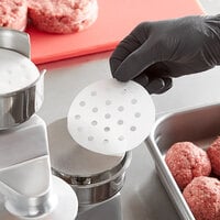 Choice 4 inch Perforated Round Patty Paper - 5000/Case