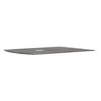 Safco MNCT120TLGS Medina 48 inch x 60 inch Gray Steel Laminate Conference Table Top Half-Section
