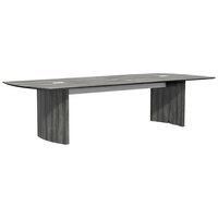 Safco MNCT120TLGS Medina 48 inch x 60 inch Gray Steel Laminate Conference Table Top Half-Section