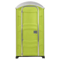 PolyJohn PJN3-1004 Lime Green Portable Restroom with Translucent Top - Assembled