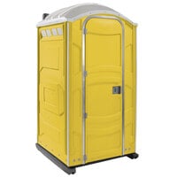 PolyJohn PJN3-1009 Yellow Portable Restroom with Translucent Top - Assembled