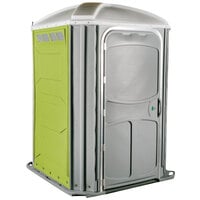 PolyJohn PH03-1004 Comfort XL Lime Green Wheelchair Accessible Portable Restroom - Assembled