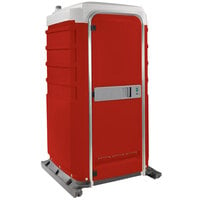 PolyJohn FS3-1013 Fleet Red Premium Portable Restroom - Assembled