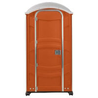 PolyJohn PJN3-1011 Orange Portable Restroom with Translucent Top - Assembled