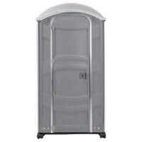 PolyJohn PJN3-1005 Pewter Portable Restroom with Translucent Top - Assembled