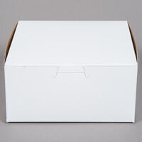 6 inch x 6 inch x 3 inch White Cake / Bakery Box - 10/Pack