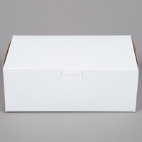 8 inch x 5 inch x 3 inch White Cake / Bakery Box - 10/Pack