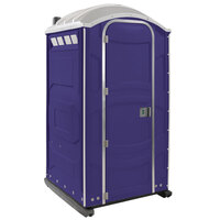 PolyJohn PJN3-1010 Purple Portable Restroom with Translucent Top - Assembled