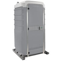 PolyJohn FS3-1005 Fleet Pewter Premium Portable Restroom - Assembled