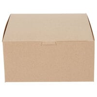 8 inch x 8 inch x 4 inch Kraft Cake / Bakery Box - 10/Pack