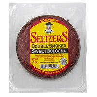 Seltzer's Lebanon Bologna 12 oz. Pack Sliced Double Smoked Sweet Bologna - 16/Case