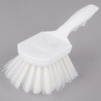 Carlisle 40541EC02 Sparta Spectrum 8 inch White General Clean Up / Pot Scrub Brush