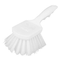 Carlisle 40541EC02 Sparta 8" White Floating Utility / Pot Scrub Brush