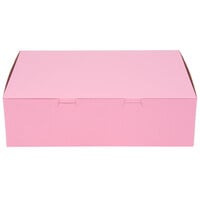 14 inch x 10 inch x 4 inch Pink Cake / Bakery Box - 10/Pack