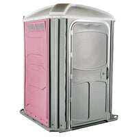 PolyJohn PH03-1012 Comfort XL Pink Wheelchair Accessible Portable Restroom - Assembled
