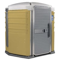PolyJohn SA1-1006 We'll Care III Tan Wheelchair Accessible Portable Restroom - Assembled