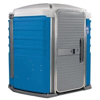 PolyJohn SA1-1001 We'll Care III Blue Wheelchair Accessible Portable Restroom - Assembled