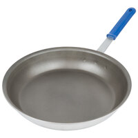 Vollrath ES4014 Wear-Ever 14 inch Aluminum Non-Stick Fry Pan with Rivetless Interior, PowerCoat2 Coating, and Blue Cool Handle