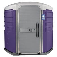 PolyJohn SA1-1010 We'll Care III Purple Wheelchair Accessible Portable Restroom - Assembled