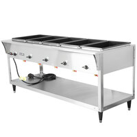 Vollrath 38215 ServeWell SL Electric Five Pan Hot Food Table 120V - Sealed Well