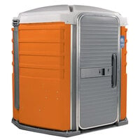 PolyJohn SA1-1011 We'll Care III Orange Wheelchair Accessible Portable Restroom - Assembled