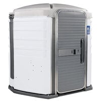 PolyJohn SA1-1008 We'll Care III White Wheelchair Accessible Portable Restroom - Assembled