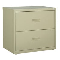 Hirsh Industries 14954 Putty Two-Drawer Lateral File Cabinet - 30 inch x 18 5/8 inch x 28 inch