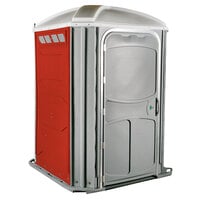 PolyJohn PH03-1013 Comfort XL Red Wheelchair Accessible Portable Restroom - Assembled